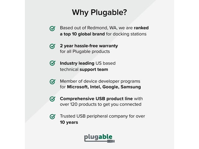 Plugable USB-C to HDMI Cable, 6ft/1.8m, HDMI 2.0, USB4 / Thunderbolt Adapter for 4K Monitor up to 4K 60Hz - image 8