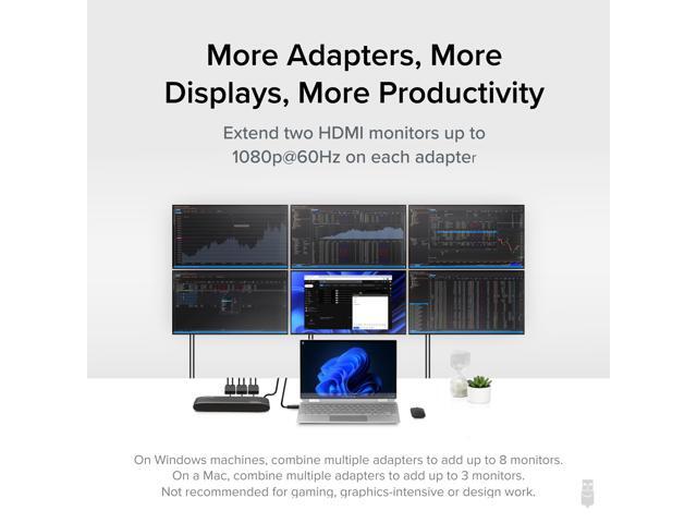 Plugable USB-C or USB 3.0 to Dual HDMI Adapter - image 3
