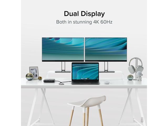 Plugable 7-in-1 USB-C Dual HDMI Docking Station, 100W Pass Through Charging - image 3