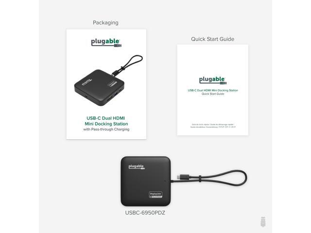 Plugable 7-in-1 USB-C Dual HDMI Docking Station, 100W Pass Through Charging - image 7