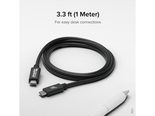 Plugable USB4 Cable with 240W Charging, 3.3 ft/1m, USB-IF Certified - image 6