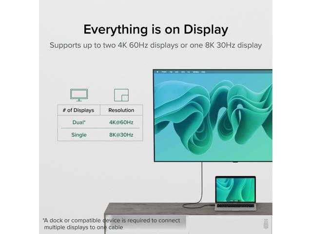 Plugable USB4 Cable with 240W Charging, 3.3 ft/1m, USB-IF Certified - image 3