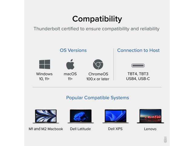 Plugable Thunderbolt 4 Cable with 240W Charging, Thunderbolt Certified, 3.3 ft/1m,1x 8K Display, 40 Gbps - image 6
