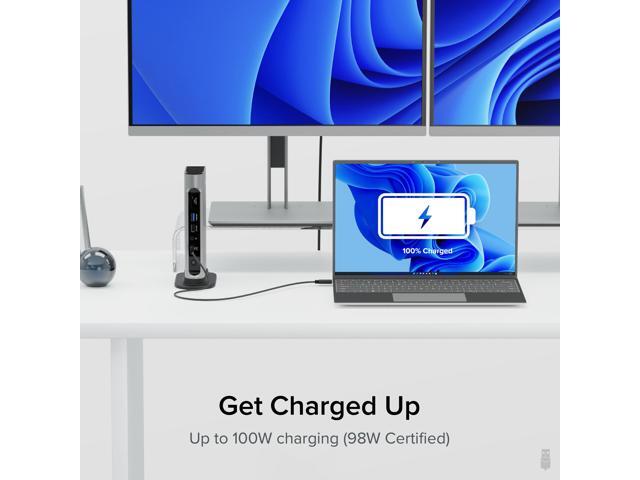 Plugable 16-in-1 Thunderbolt 4 Docking Station for 4 Monitor Setup, 100W Laptop Charging - image 6