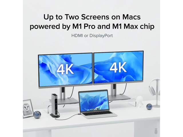 Plugable 16-in-1 Thunderbolt 4 Docking Station for 4 Monitor Setup, 100W Laptop Charging - image 4