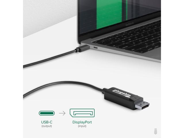 Plugable USB-C to DisplayPort Adapter - 6ft /1.8m Adapter Cable - image 5