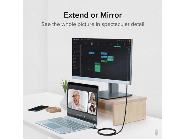 Plugable USB-C to DisplayPort Adapter - 6ft /1.8m Adapter Cable - image 3