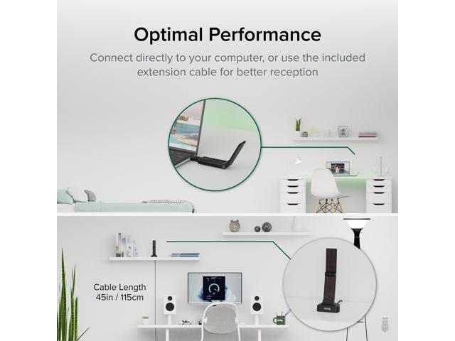 Plugable WiFi 6 USB WiFi Adapter for Desktop PC and Laptops, AX1800 USB 3.0 and USB C - image 6