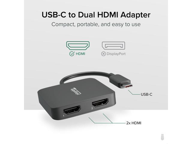 Plugable USB-C to HDMI Adapter for Dual Monitors 4K 60Hz - image 2