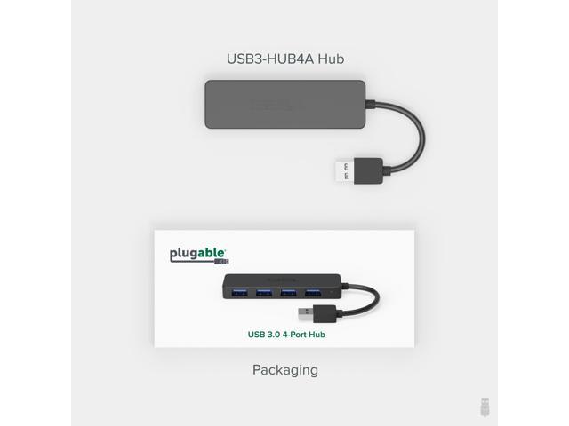 Plugable 4 Port USB Hub 3.0, USB Splitter for Laptop - image 6