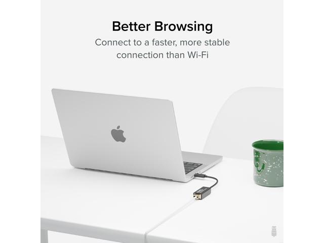 Plugable USB-C to Ethernet Adapter, Fast and Reliable Gigabit Connection - image 3