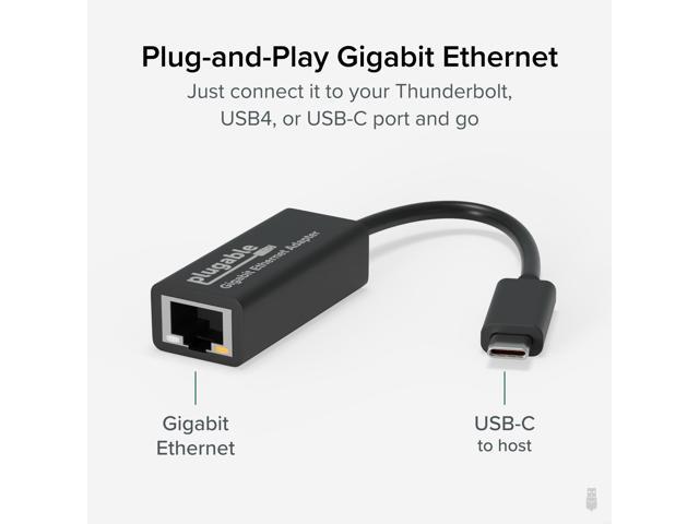 Plugable USB-C to Ethernet Adapter, Fast and Reliable Gigabit Connection - image 2