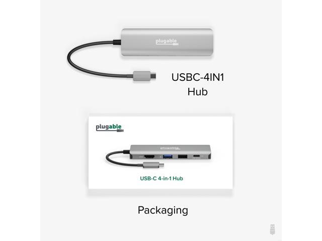 Plugable 4-in-1 USB-C Hub with 4K HDMI, 100W Charging - image 7