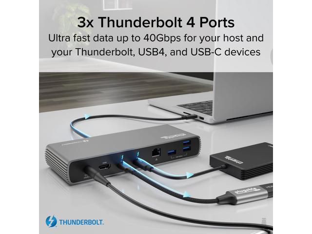 Plugable Thunderbolt 4 & USB4 HDMI Docking Station with 96W Charging - image 5