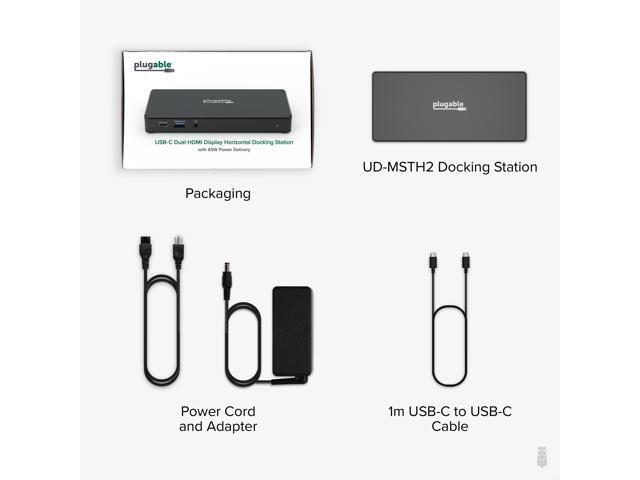 Plugable USB-C Dual HDMI Display Docking Station with 65W Laptop Charging - image 7
