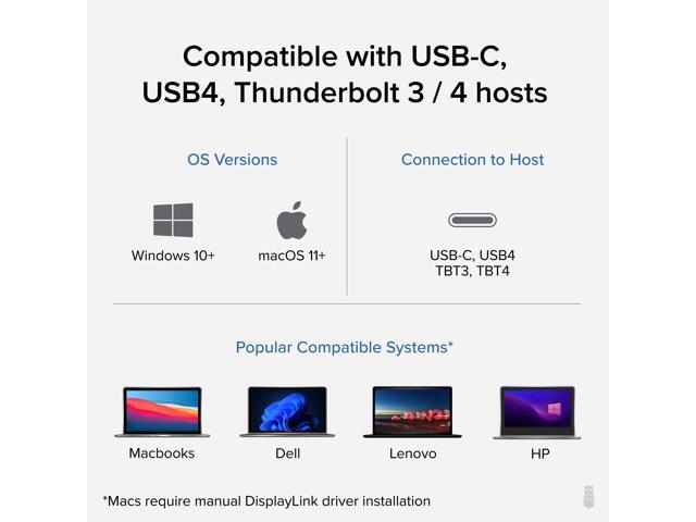 Plugable 7-in-1 USB-C Dual HDMI Docking Station, 100W Pass Through Charging - image 4