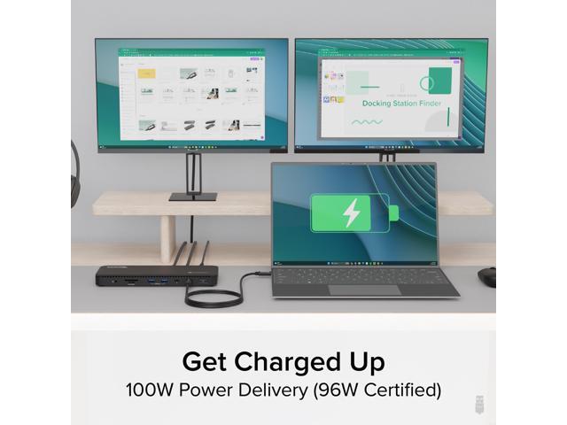 Plugable 13-in-1 Thunderbolt 4 Dock for 4K Dual Monitors or Single 8K, 100W Laptop Charging - image 5