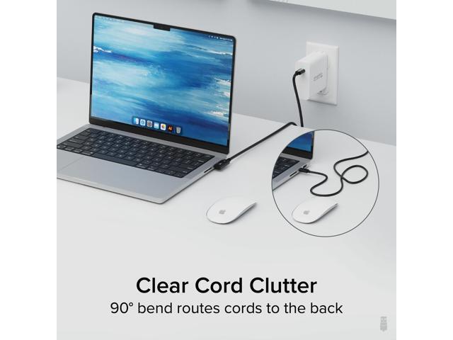 Plugable Thunderbolt 4 Cable Right Angle 40Gbps with 240W EPR Charging - image 3