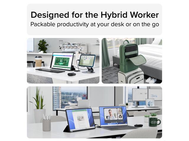 Plugable USB-C Portable Monitor 15.6 Inch, 100W Pass-Through Charging - for Your Laptop, Smartphone or Tablet - image 7