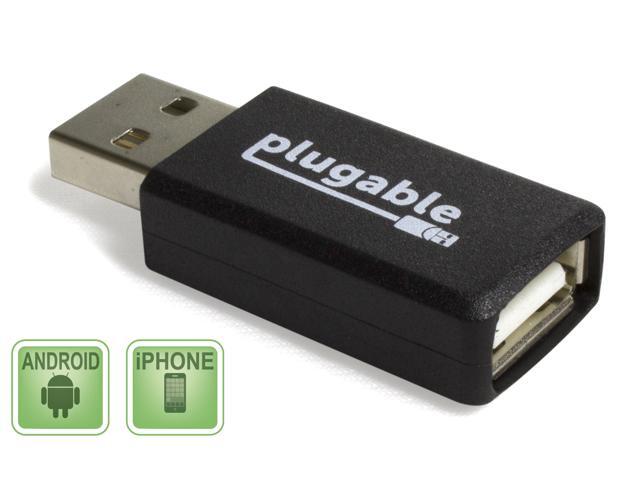Plugable USB Universal Fast 1A Charge-Only Adapter for Android, Apple iOS, and Windows Mobile Devices