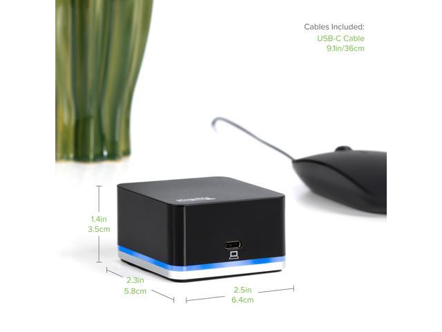 Plugable USB-C Cube Mini Docking Station, Compatible with Thunderbolt 3 Ports and Specific USB-C Systems - image 3