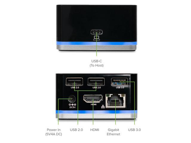 Plugable USB-C Cube Mini Docking Station, Compatible with Thunderbolt 3 Ports and Specific USB-C Systems - image 2