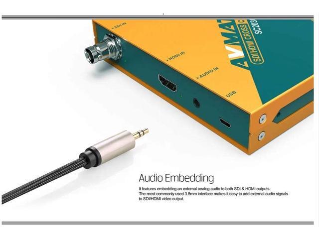 AVMATRIX SC2030 3G-SDI/ HDMI Scaling Cross Converter Input: HDMI×1 or SDI×1, Analog Audio×1 Output: 3G-SDI×2, HDMI×1
