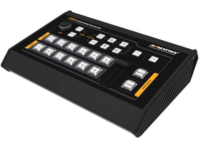 AVMATRIX VS0601 4×SDI and 2×HDMI inputs Mini 6CH SDI/HDMI Multi-Format Video Switcher with GPIO Interface for Live Tally System