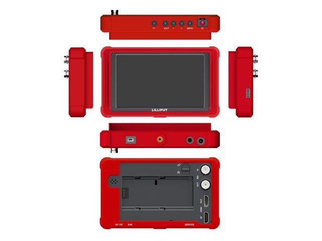 LILLIPUT On-Camera Monitor FS5 5.4 inch 60HZ 4K HDMI 2.0 3G 3D-LUT Waveform SDI Video Assist 1920x1200 Full HD with Silicone Case