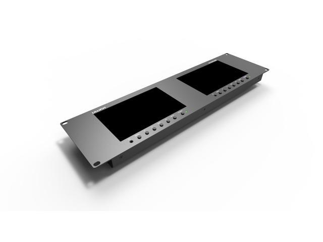 LILLIPUT Dual Rackmount Monito 7' RM-7029S 3-RU Rackmount Monitor with 3G-SDI /HDMI 2.0 Scope View Support up to 1080p 60Hz SDI and 2160p 60Hz HDMI...