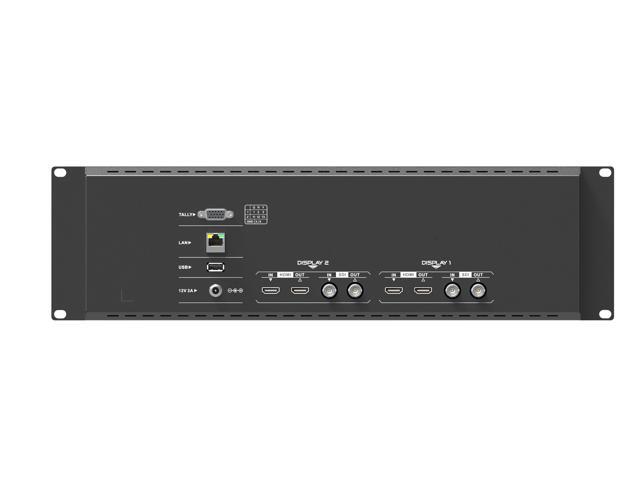 LILLIPUT Dual Rackmount Monito 7' RM-7029S 3-RU Rackmount Monitor with 3G-SDI /HDMI 2.0 Scope View Support up to 1080p 60Hz SDI and 2160p 60Hz HDMI...