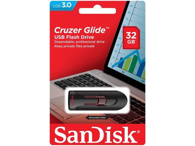 New SanDisk Cruzer Glide 32GB USB 3.0 Flash Memory Pen Drive SDCZ600 CZ600 32 GB