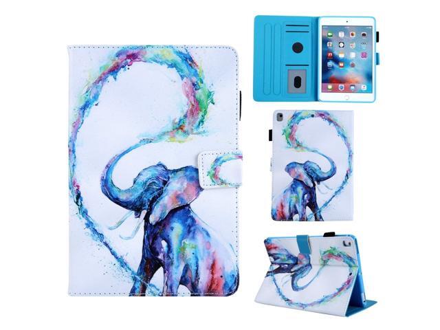 AMZER Coloured Drawing Pattern Horizontal Flip Case with Holder/ Card Slots & Wallet for iPad 10.2/iPad 8th Generation 10.2 inch