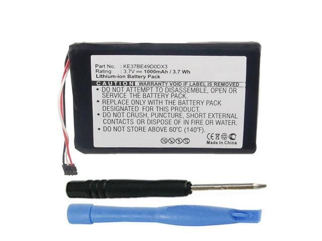 1000mAh 361-00035-00, 361-00035-02, KE37BE49D0DX3 Battery Replacement Compatible with Garmin Nuvi 2300, 2340, 2350, 2360, 2370 GPS Units