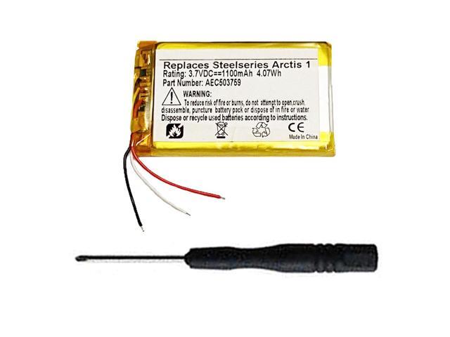 AEC503759 Battery Replacement Compatible with SteelSeries Arctis 1, SteelSeries Arctis 3, SteelSeries Arctis 7 Wireless Gaming Headsets