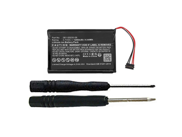 1200mAh 010-11828-40, 351-00035-09, 361-00035-09, 361-00035-16 Battery Replacement Compatible with Garmin T5 Mini, TT15 Mini Dog Device GPS...