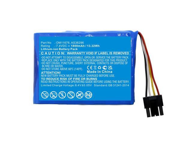 1800mAh OM11676 AS36296 Battery for Sigma Baxter 35702 35724 P/N 41049