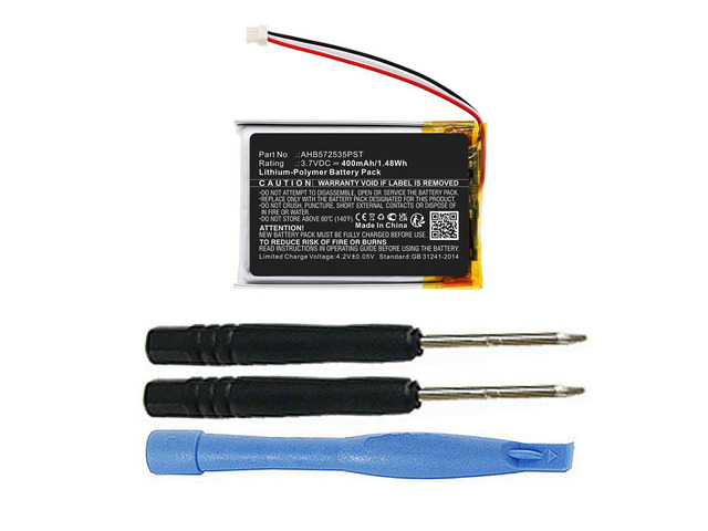 400mAh AHB572535PST Battery Replacement Compatible with Jabra Evolve 75 Wireless Bluetooth Stereo Noise-Cancelling Headset