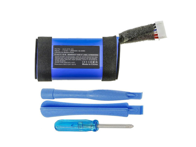 3000mAh SUN-INTE-265 Battery Replacement Compatible with JBL PartyBox On-The-Go Portable Karaoke Party Speaker