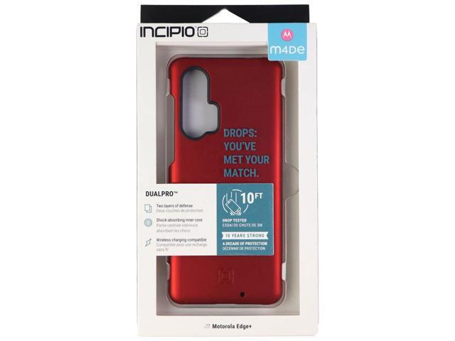 Incipio DualPro Series Dual Layer Case for Motorola Edge+ (2020) - Red/Black