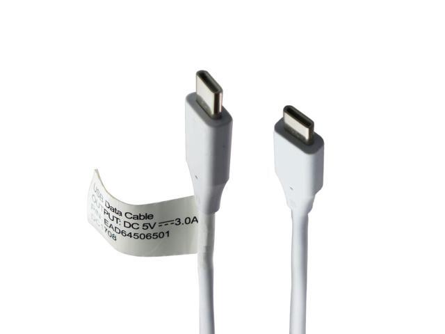 LG (3.3-Ft) USB-C to USB-C Charge/Sync Cable - White (EAD64506501 / DC1708)