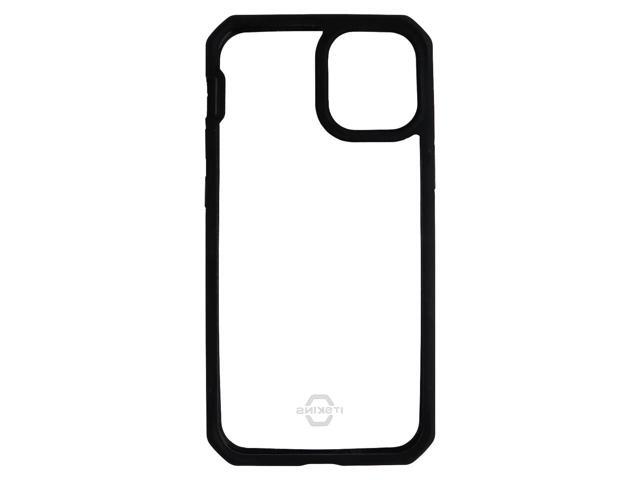 ITSKINS Hybrid Solid 5G Case for Apple iPhone 12 Mini - Black and Transparent