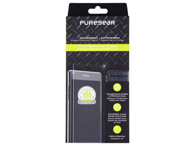 PureGear Steel 360 Tempered Glass Protector for Google Pixel 4a 5G - Clear