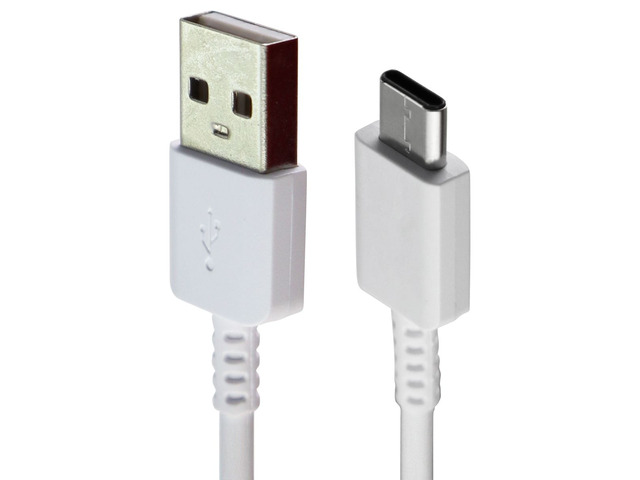 Samsung (2.5 Foot) USB to USB-C (Type C) Charge/Sync Cable - White (EP-DR140AWZ)