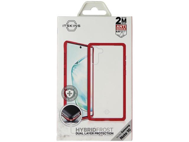 ITSKINS Hybrid Frost Dual Layer Case for Samsung Galaxy Note10 - Red/Clear