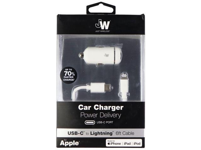 Just Wireless - Vehicle Charger - White