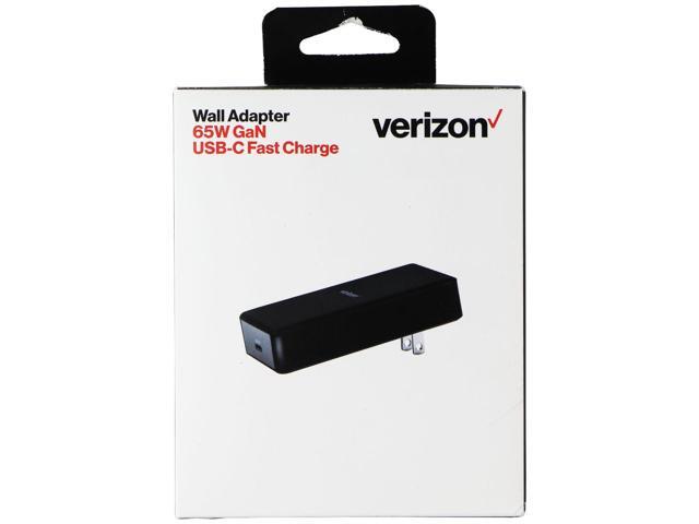 Verizon (65W) GaN USB-C Fast Charge Wall Adapter - Black