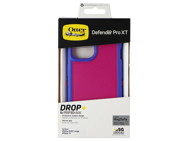 OtterBox Defender Pro XT Case for. MagSafe for iPhone 14/13 - Blooming Lotus Pink