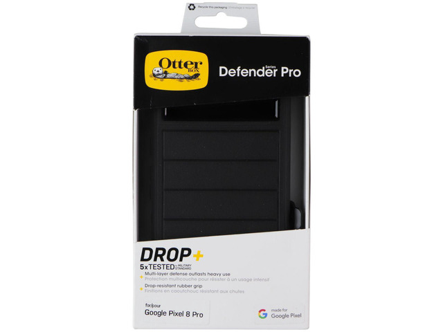 OtterBox Defender Pro Series Case & Holster for Google Pixel 8 Pro - Black