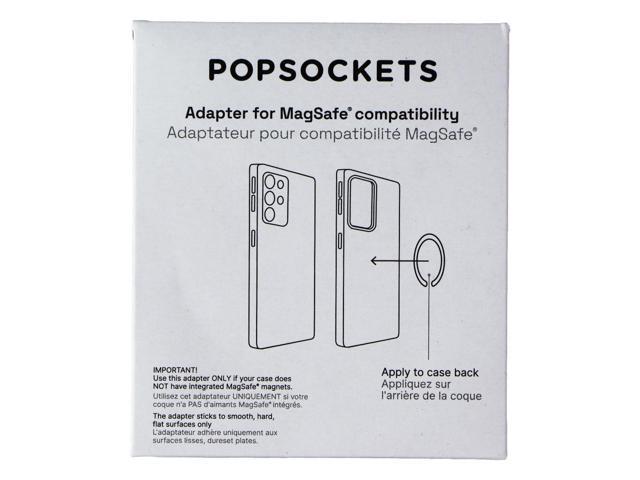 PopSockets - MagSafe PopGrip Universal Magnetic Grip & Stand with Adapter Ring for Cell Phones - Clear - image 2